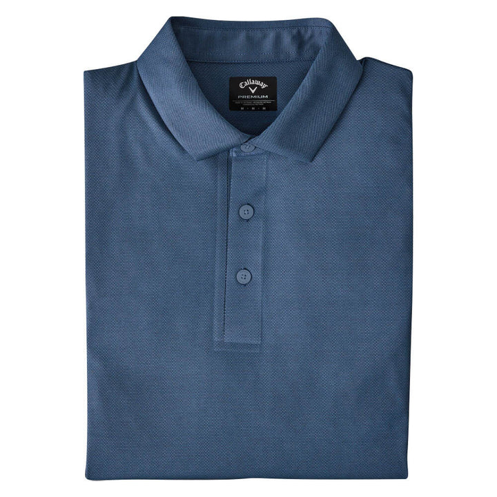Callaway Premium Jacquard Golf Polo Galaxy Blue - SS25