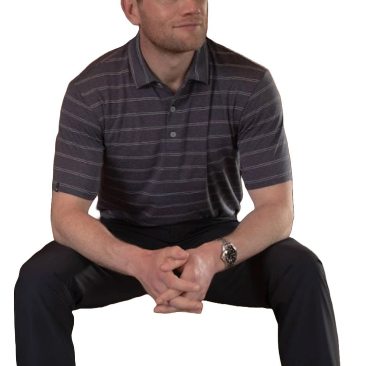 Callaway Premium Fashion Stripe Golf Polo Peacoat - SS25 Men