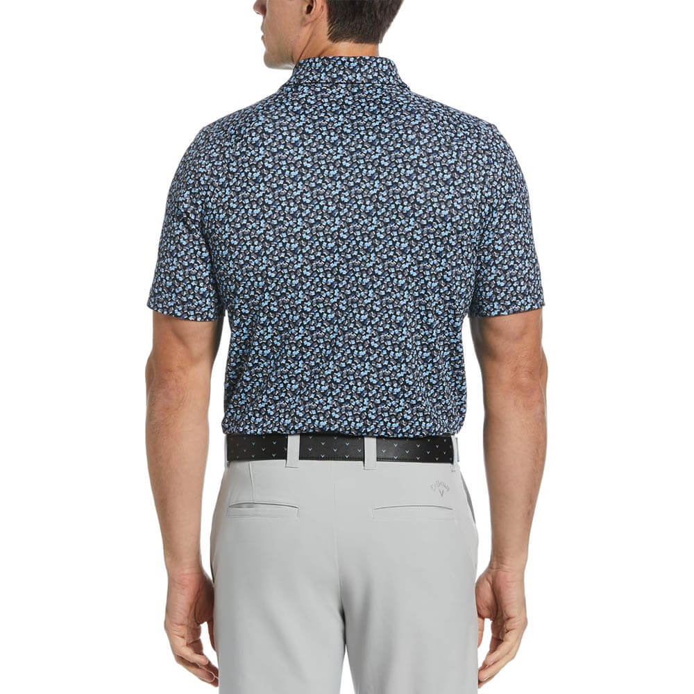 Callaway Polaroid Confetti Print Golf Polo Caviar - SS25
