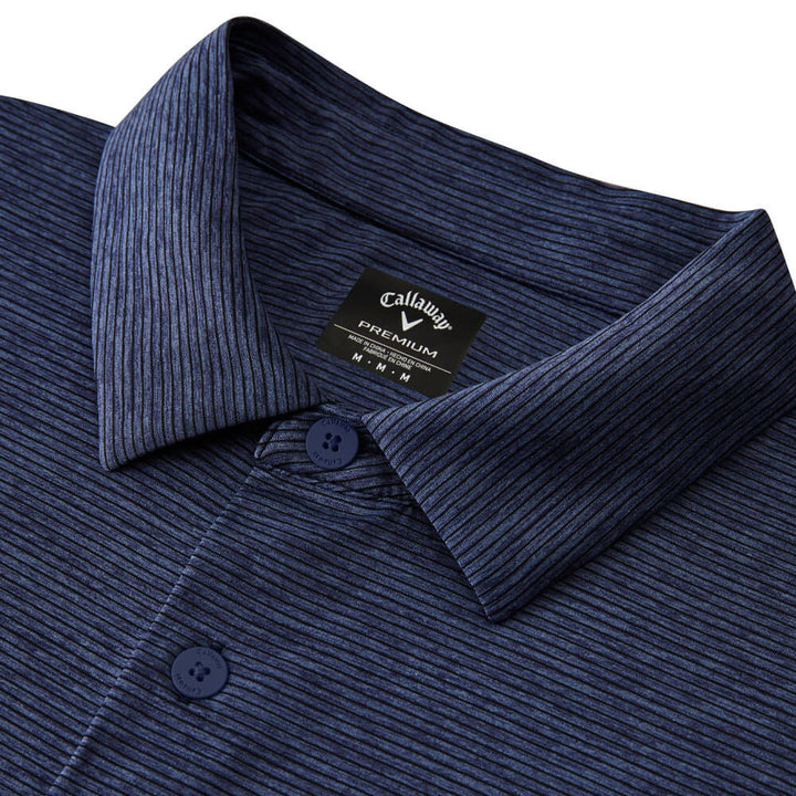 Callaway Premium Fineline Soft Touch Golf Polo Peacoat Heather - SS25 Men