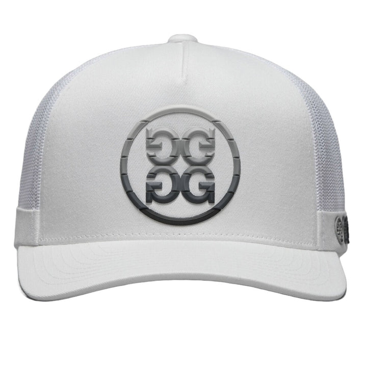 Gfore Gradient Circle G's Cotton Twill Trucker Golf Cap Snow - SP25