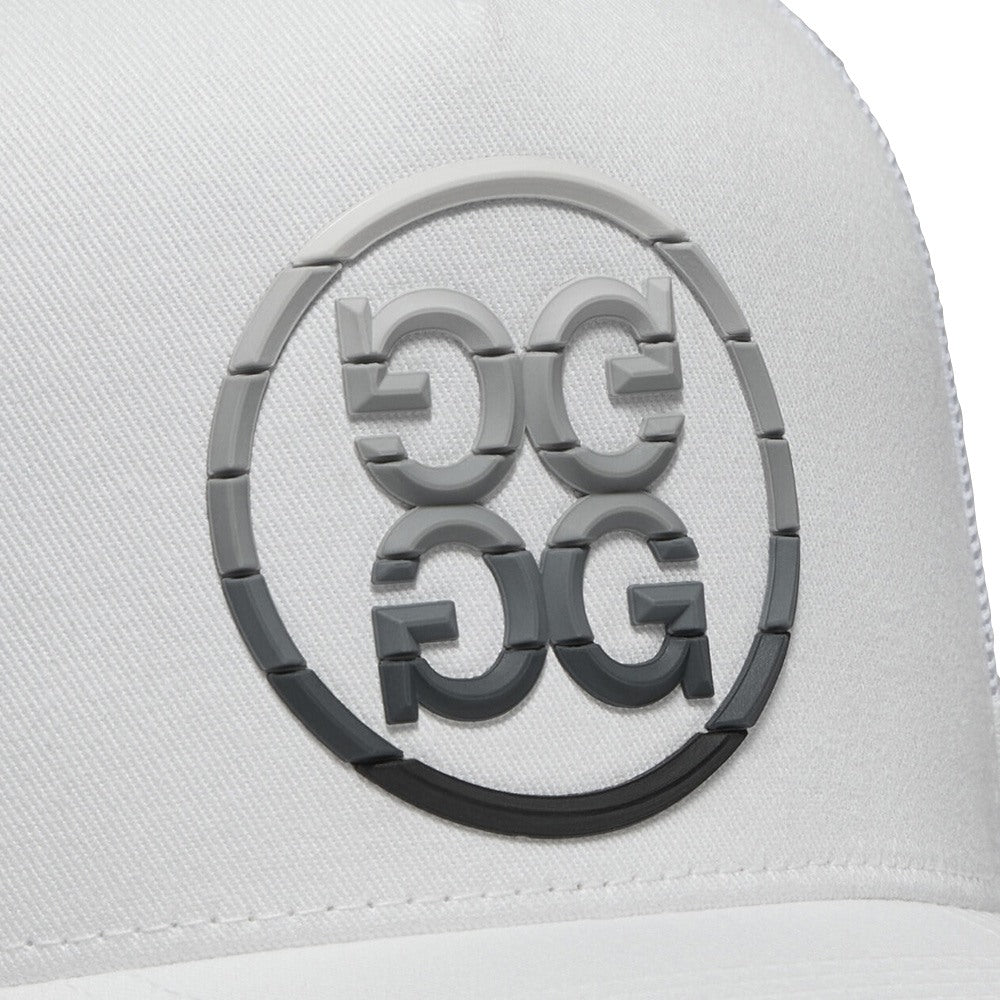 Gfore Gradient Circle G's Cotton Twill Trucker Golf Cap Snow - SP25