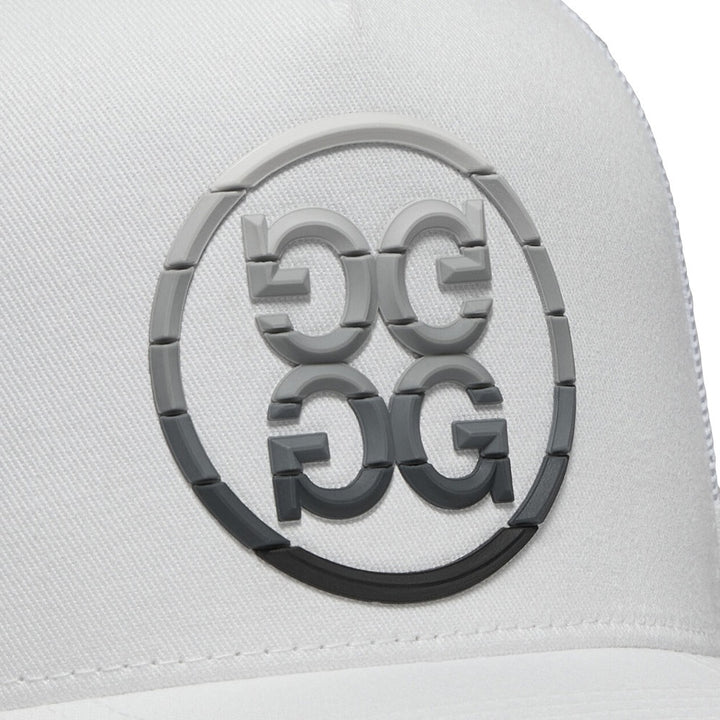Gfore Gradient Circle G's Cotton Twill Trucker Golf Cap Snow - SP25