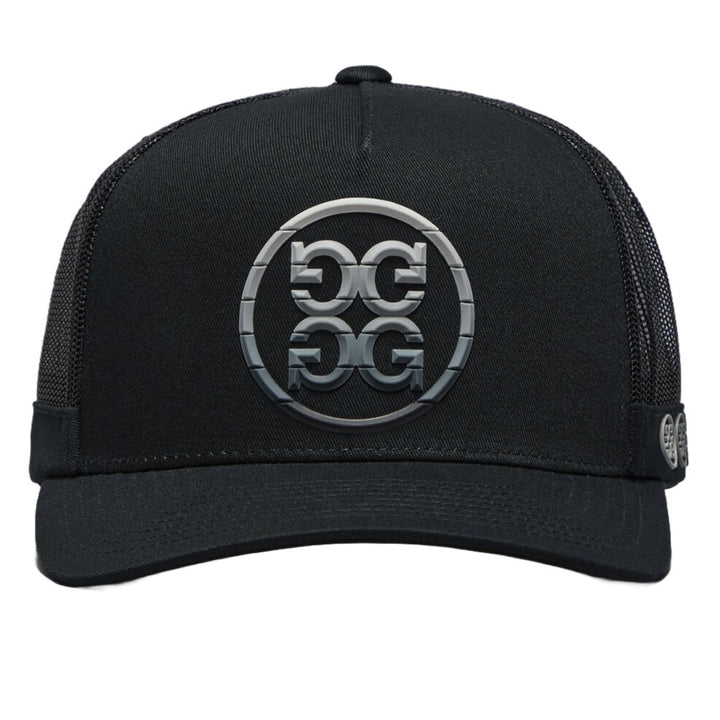 Gfore Gradient Circle G's Cotton Twill Trucker Golf Cap Onyx - SP25