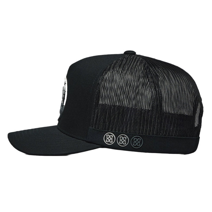 Gfore Gradient Circle G's Cotton Twill Trucker Golf Cap Onyx - SP25