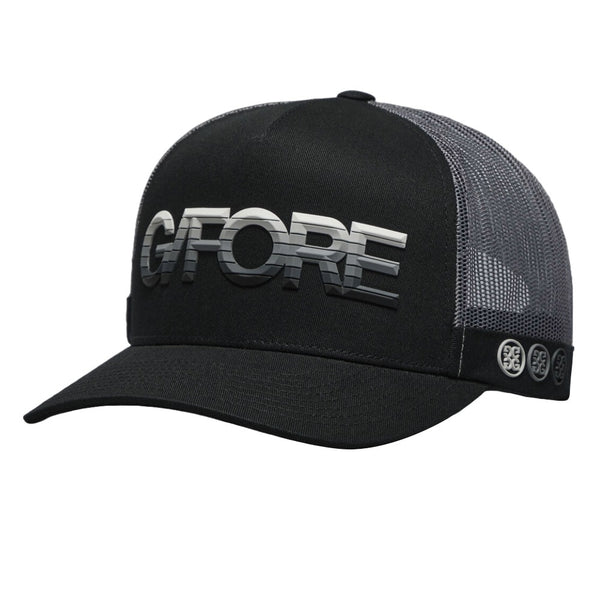 Gfore 3D Ombre G/Fore Cotton Twill Trucker Golf Cap Onyx - SP25