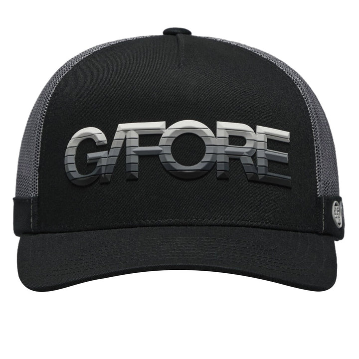 Gfore 3D Ombre G/Fore Cotton Twill Trucker Golf Cap Onyx - SP25