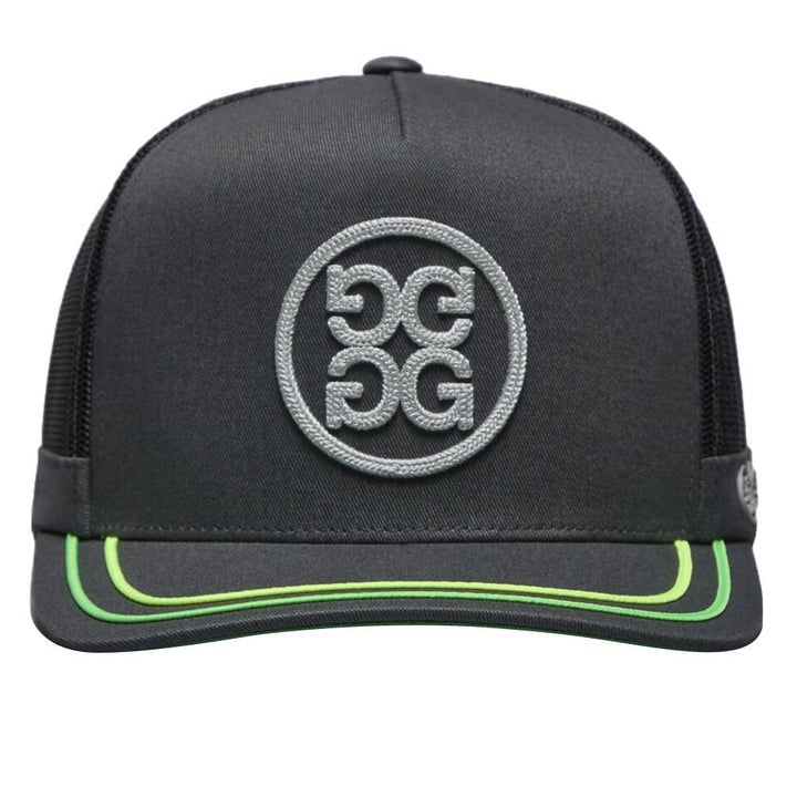 Gfore Soutache Knit Interlock Tall Trucker Golf Cap Charcoal - SP25