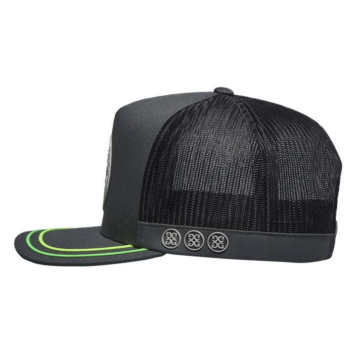 Gfore Soutache Knit Interlock Tall Trucker Golf Cap Charcoal - SP25