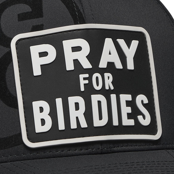 Gfore Pray For Birdies Patch Perforated Delta Golf Cap Onyx - SP25 Men
