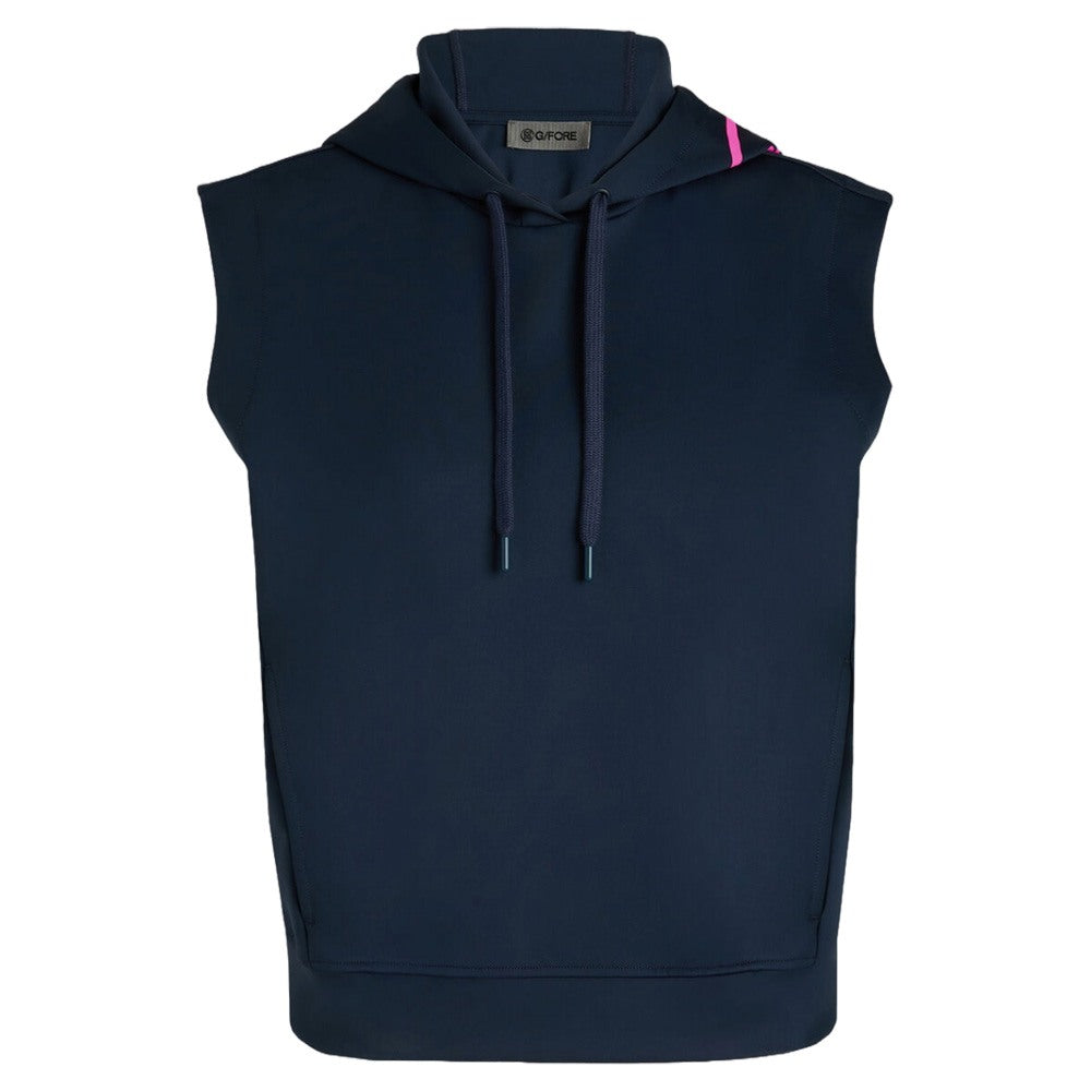 Gfore Pray For Birdies Double Knit Brushed Back Cropped Hoodie Golf Jacket Twilight - SP25 Women