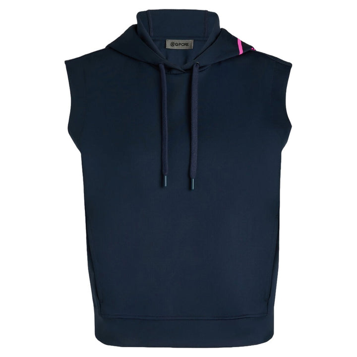 Gfore Pray For Birdies Double Knit Brushed Back Cropped Hoodie Golf Jacket Twilight - SP25 Women
