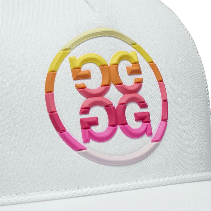 Gfore Gradient Circle G's Cotton Twill Trucker Golf Cap Snow - SP25 Women