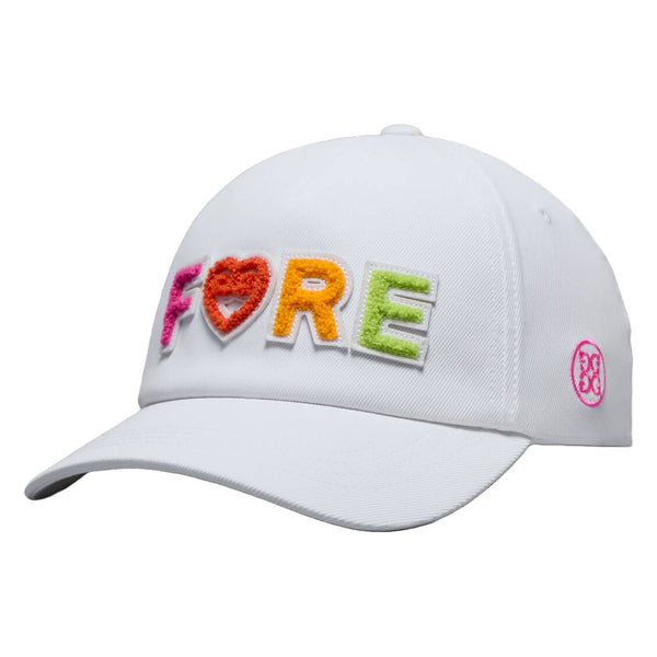 Gfore Chenille Fore Relaxed Golf Cap Snow - SP25 Women