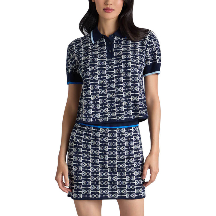 Gfore G Link Merino Wool Golf Polo Twilight - SP25 Women