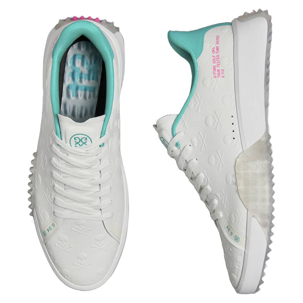 Gfore G.112 Embossed Skull & Tees Spikeless Golf Shoes Snow/Sardinia - SP25