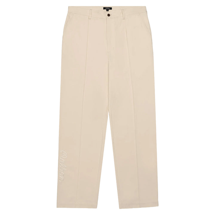 Malbon Cannes Pleated Trouser Golf Pants Ivory - SS25