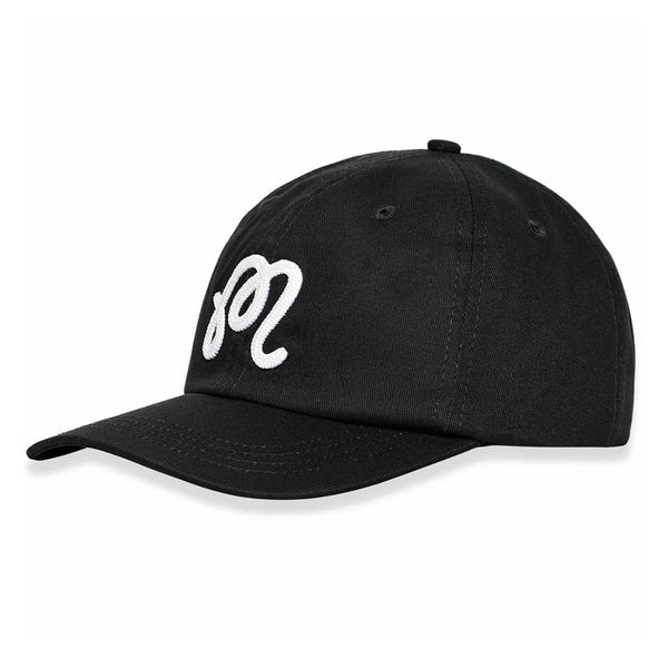 Malbon M Script Chainstitch Painters Golf Cap Black - SS25 Men
