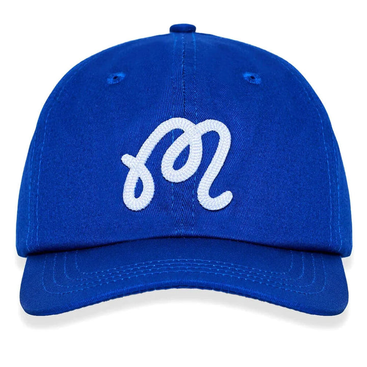 Malbon M Script Chainstitch Painters Golf Cap Blue - SS25 Men