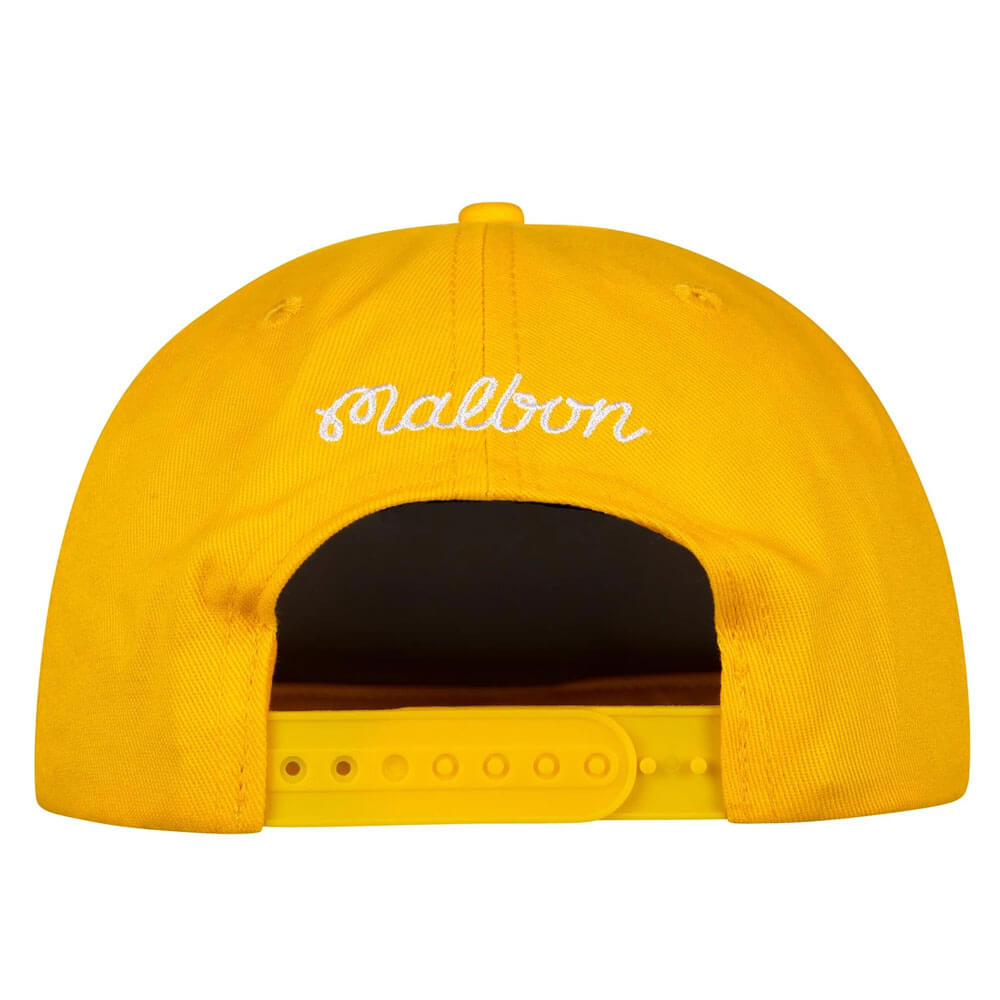 Malbon M Script Chainstitch Painters Golf Cap Gold - SS25 Men