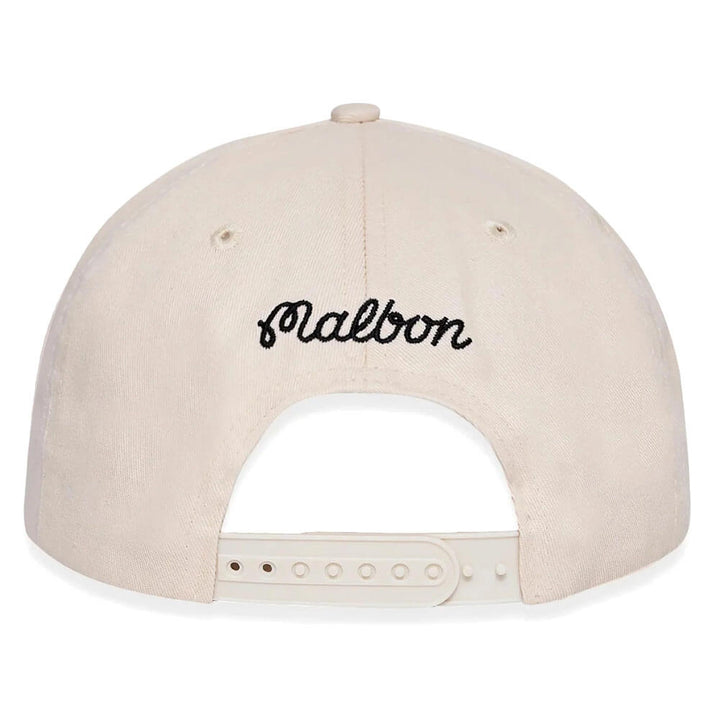 Malbon M Script Chainstitch Painters Golf Cap Ivory - SS25 Men