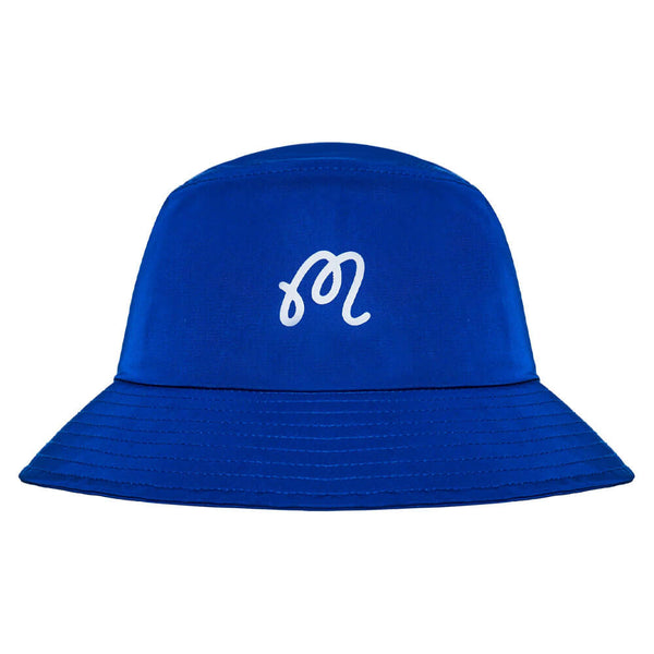 Malbon Menton Nylon Golf Bucket Hat Blue - SS25