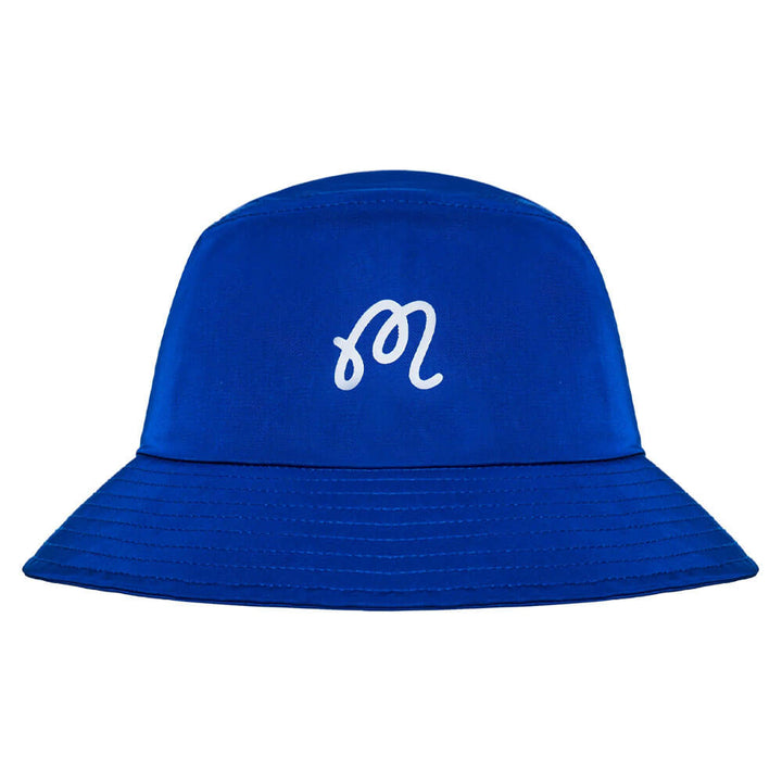 Malbon Menton Nylon Golf Bucket Hat Blue - SS25