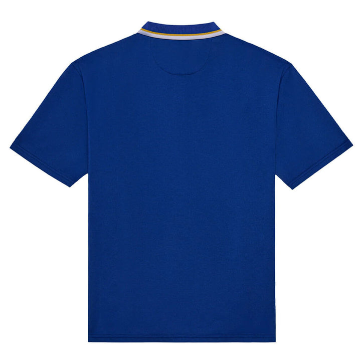 Malbon Grasse Pique Golf Polo Blue - SS25 Men