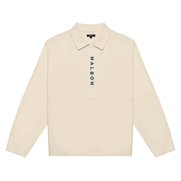 Malbon Club Golf Pullover Ivory - SS25 Men