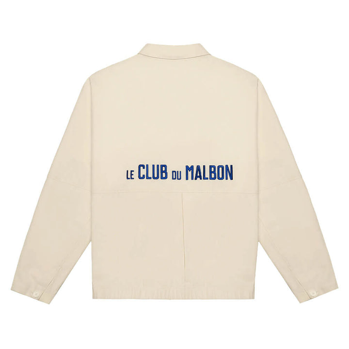 Malbon Club Golf Pullover Ivory - SS25 Men