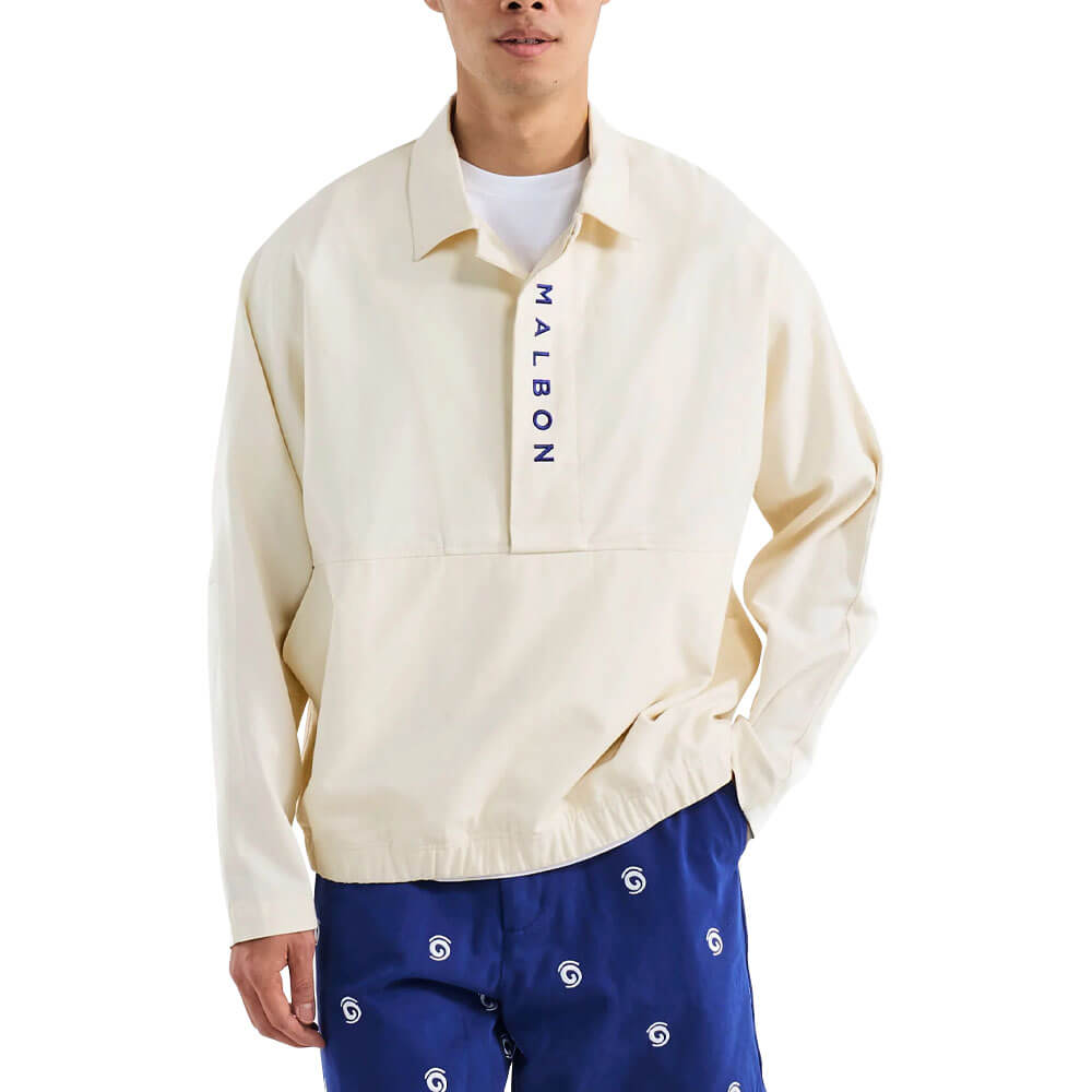 Malbon Club Golf Pullover Ivory - SS25 Men – Golfio