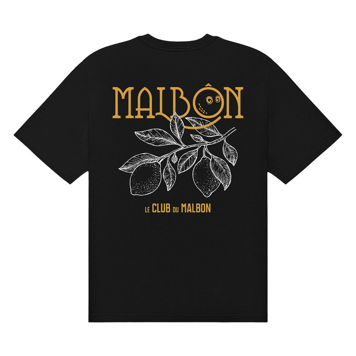 Malbon Citron Pocket Golf T-Shirt Black - SS25 Men