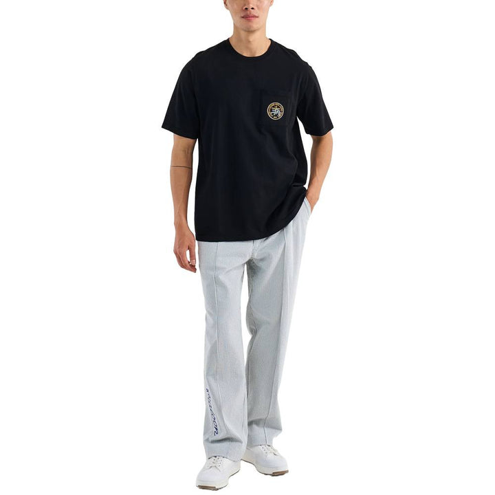 Malbon Citron Pocket Golf T-Shirt Black - SS25 Men