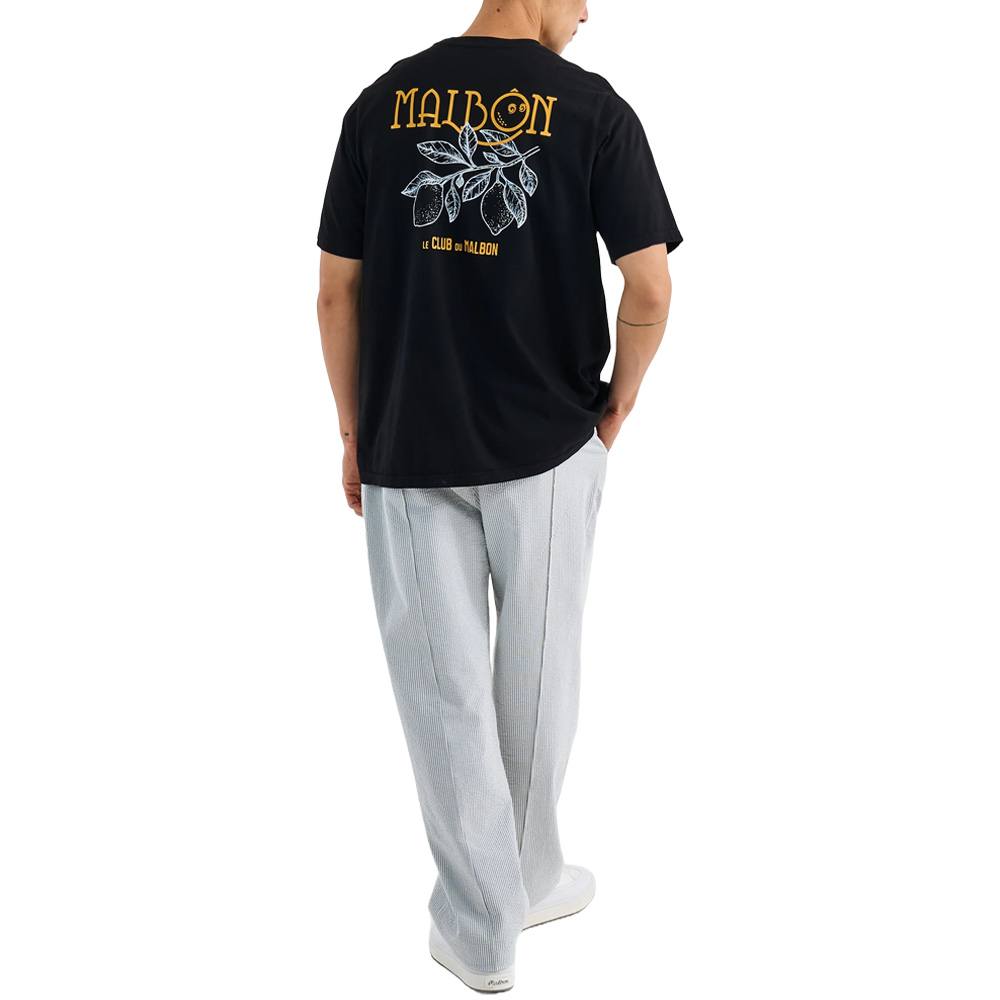 Malbon Citron Pocket Golf T-Shirt Black - SS25 Men – Golfio