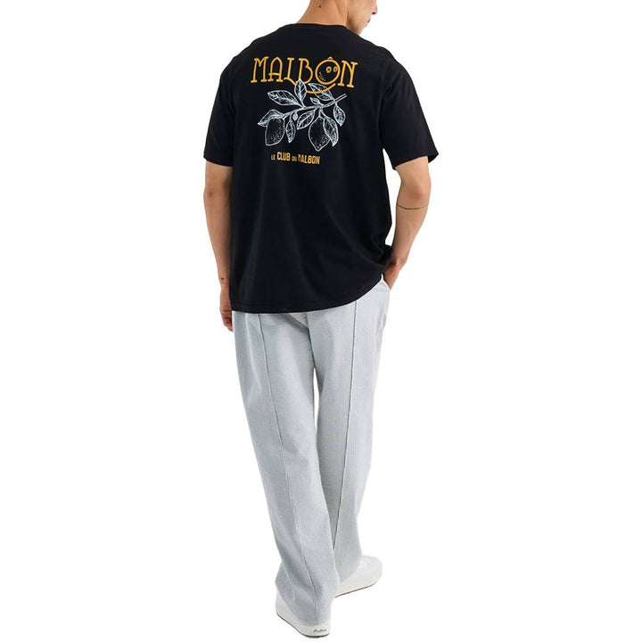 Malbon Citron Pocket Golf T-Shirt Black - SS25 Men
