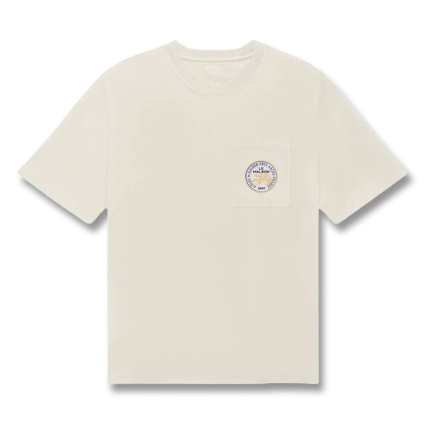 Malbon Citron Pocket Golf T-Shirt Ivory - SS25 Men