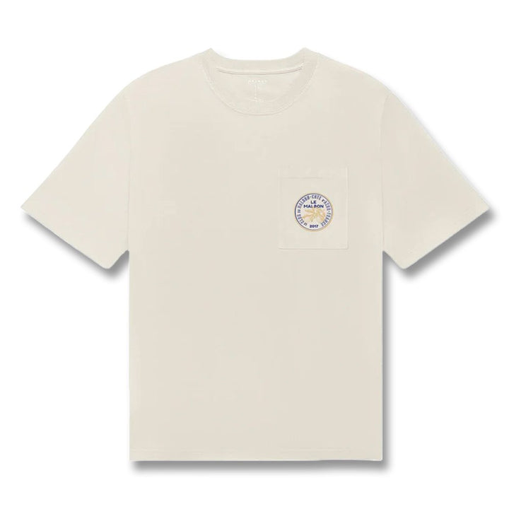 Malbon Citron Pocket Golf T-Shirt Ivory - SS25 Men