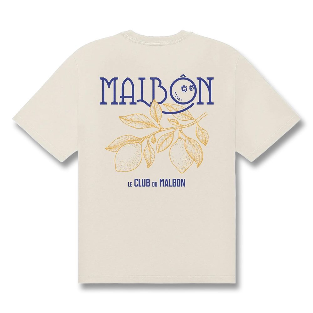 Malbon オフホワイトL Malbon Citron Pocket Golf T-Shirt Ivory - SS25 Men – Golfio