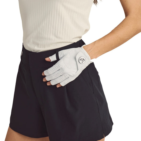 Malbon Valerie Fingerless Golf Glove White - SS25 Women