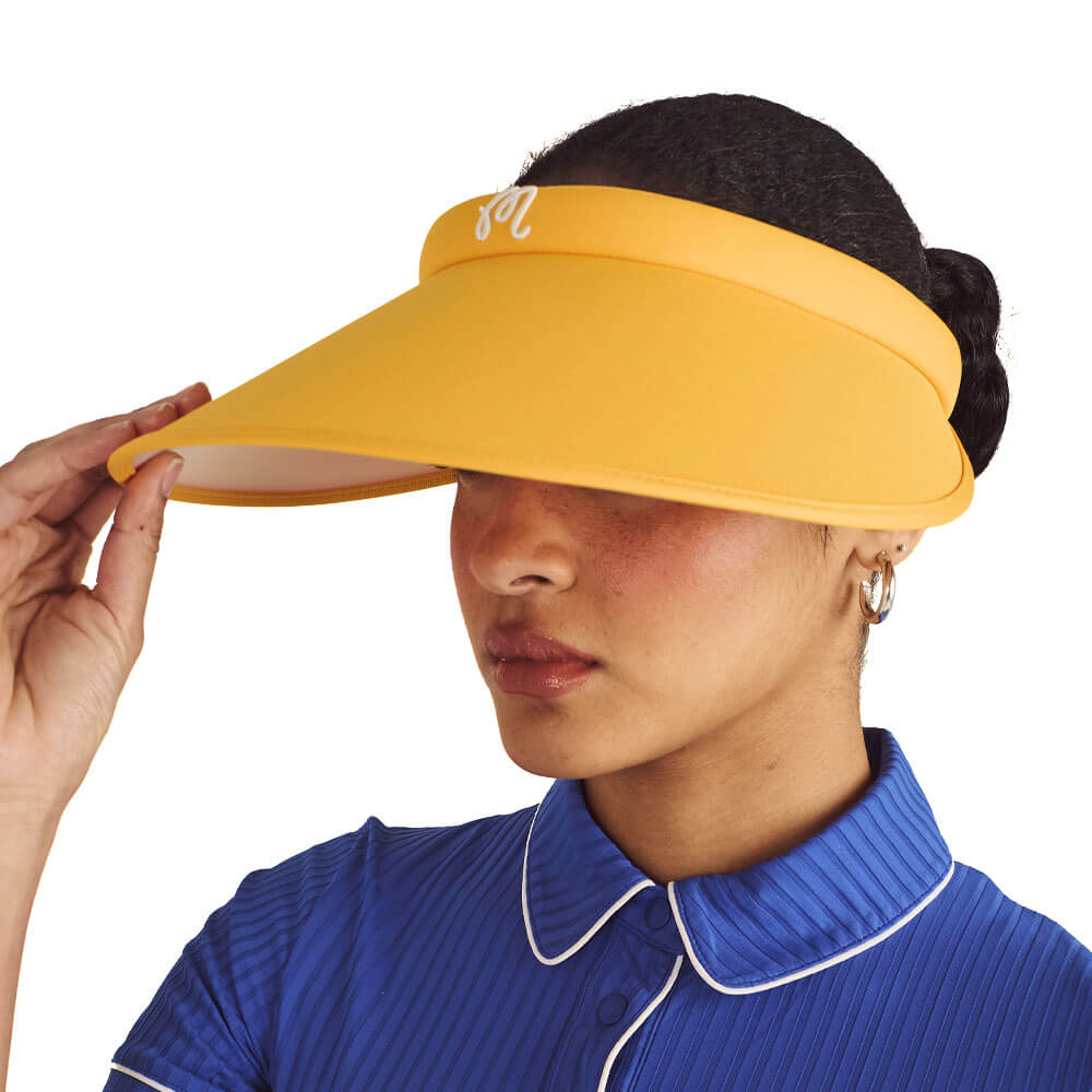 Malbon Claire Golf Visor Gold - SS25 Women