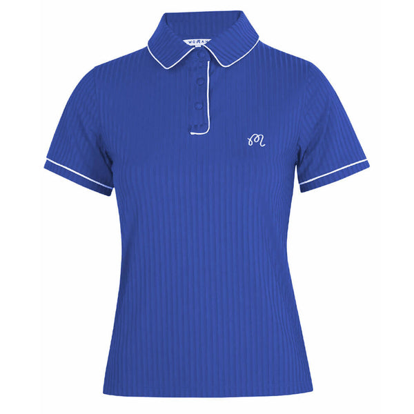 Malbon Anna SS Golf Polo Blue - SS25 Women