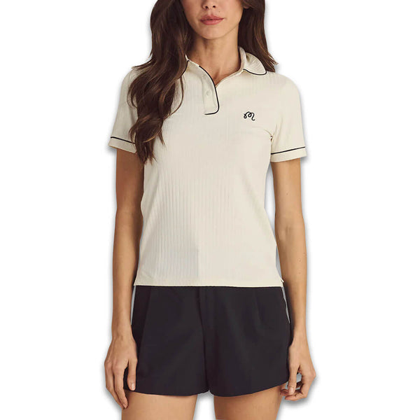 Malbon Anna SS Golf Polo Ivory - SS25 Women