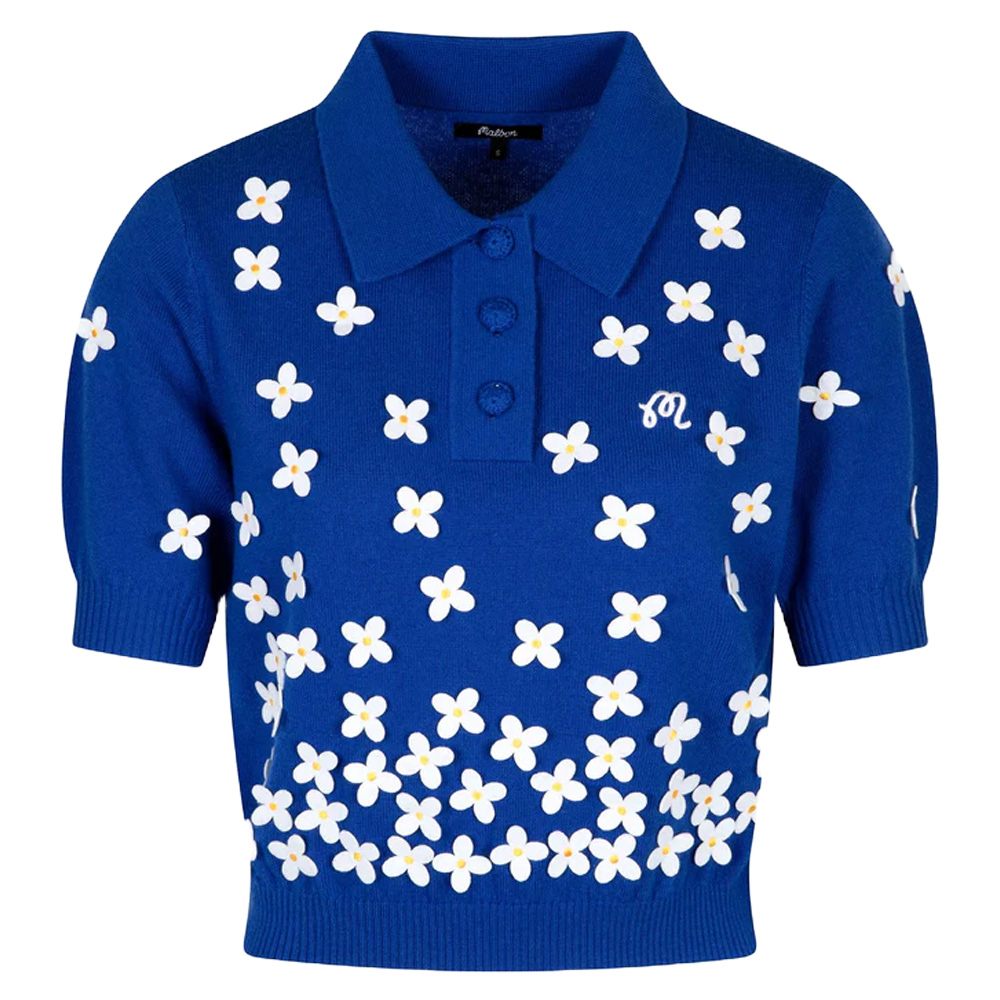 Malbon Lili Golf Polo Blue - SS25 Women