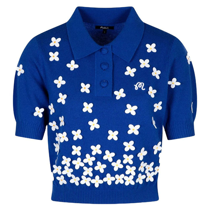 Malbon Lili Golf Polo Blue - SS25 Women