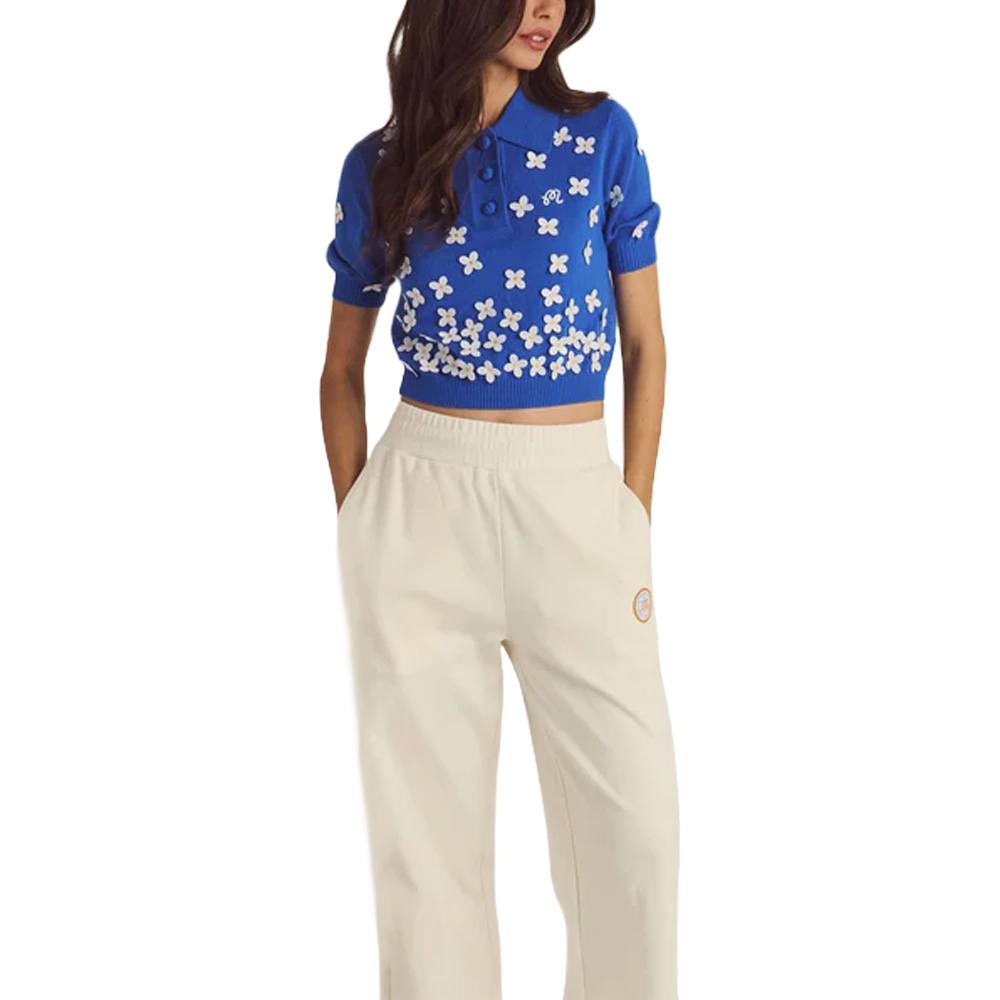 Malbon Lili Golf Polo Blue - SS25 Women