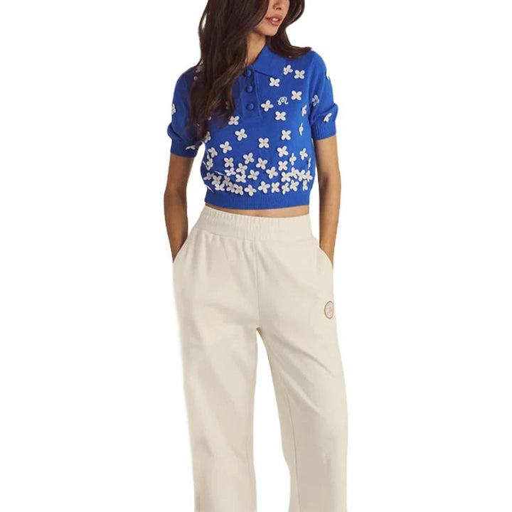 Malbon Lili Golf Polo Blue - SS25 Women