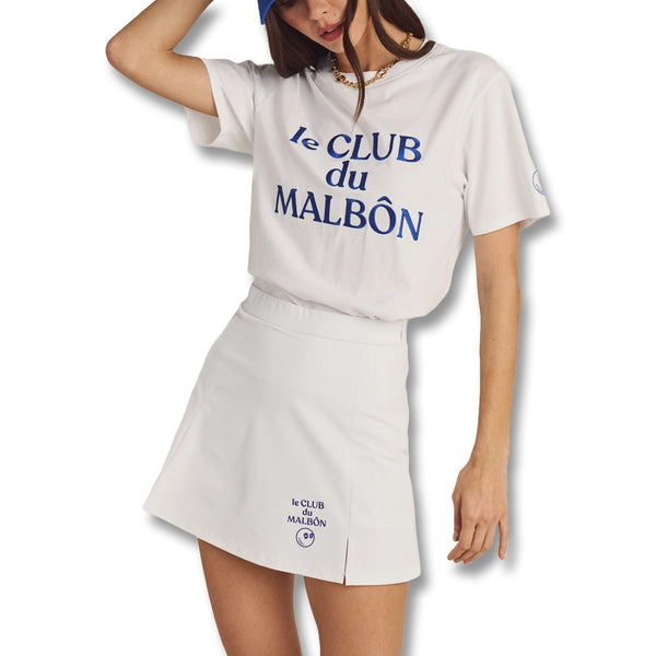 Malbon Ella High Waisted Golf Skirt White - SS25 Women