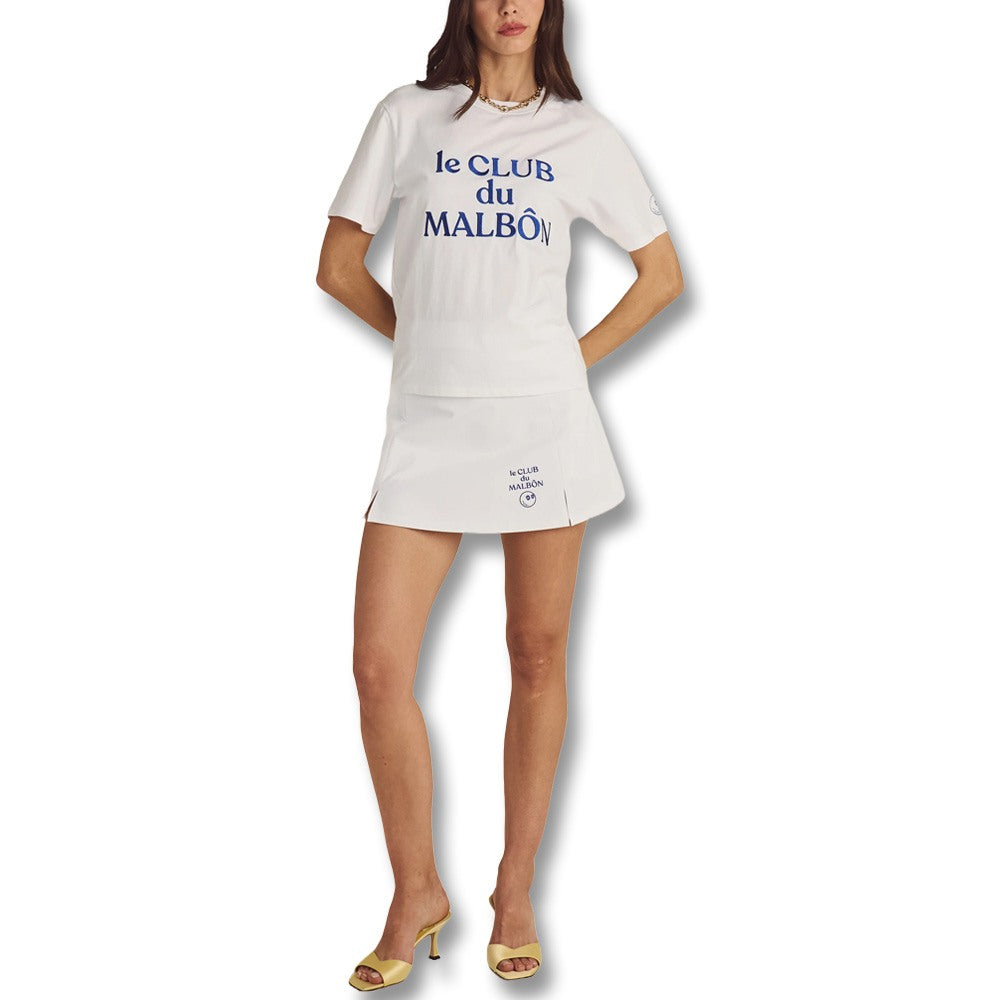 Malbon Ella High Waisted Golf Skirt White - SS25 Women