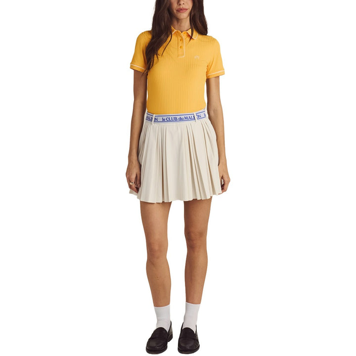 Malbon Joelle Pleated Golf Skirt Ivory - SS25 Women