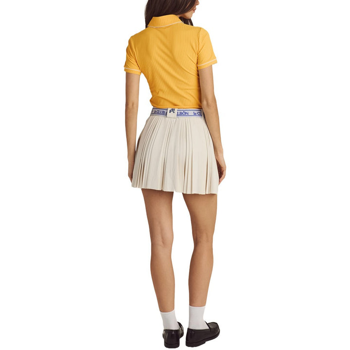 Malbon Joelle Pleated Golf Skirt Ivory - SS25 Women
